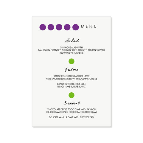 The Chicago Menu