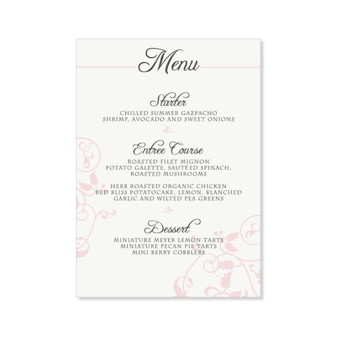 The Stratford Menu