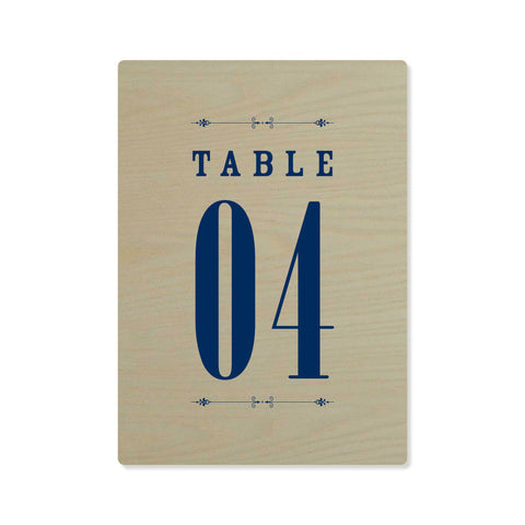 The Telluride Table Numbers