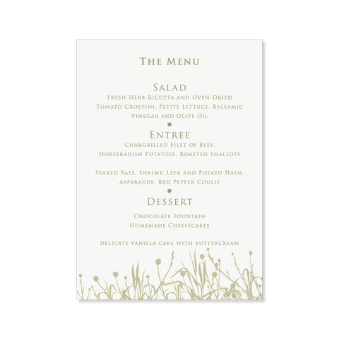 The Yellowstone Menu