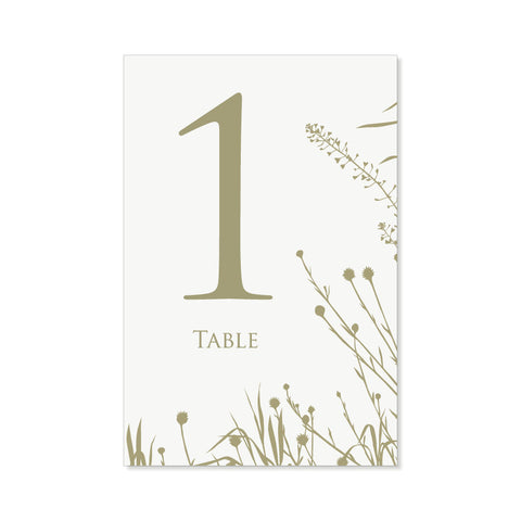 The Yellowstone Table Numbers
